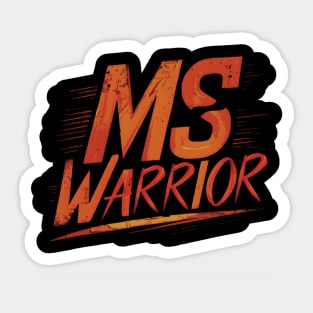 Multiple Sclerosis Awareness MS Warrior Sticker